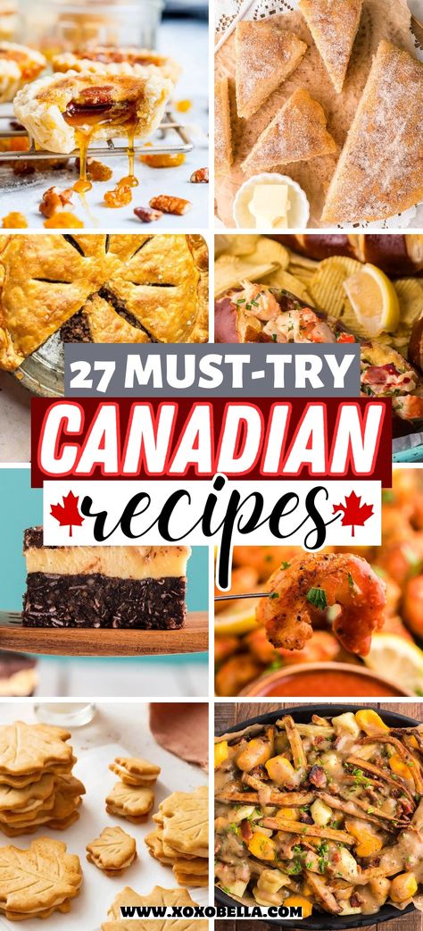 Canadian Dessert Recipes, Canadian Snacks, Canadian Dessert, Canadian Recipes, Canadian Dishes, Canadian Cuisine, Canadian Thanksgiving, Canada Food, Butter Tarts