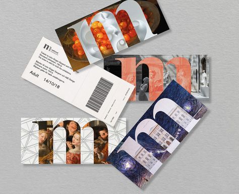 Nationalmuseum rebrand, by Hat-trick Design | Identity Designed Exhibition Ticket Design, Museum Presentation, Expo Design, Museum Identity, Museum Branding, Museum Logo, Voucher Design, Ticket Design, Museum Poster