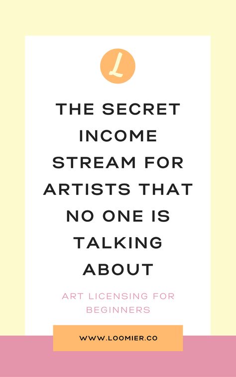 Creative Careers, Self Employment, Revenue Streams, Freelance Artist, Art Licensing, Business Resources, Income Streams, Art Business, Free Training