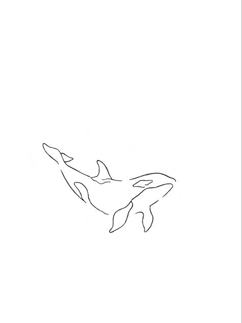 #orca #tattoo One Line Ocean Animal Tattoo, Tattoo Ideas Whale, Ocean Tattoos Small, Hammock Tattoo, Sea Creature Tattoos, Animal Tatoos, Killer Whale Tattoo, Orca Tattoo, Tattoo Artist Tattoo