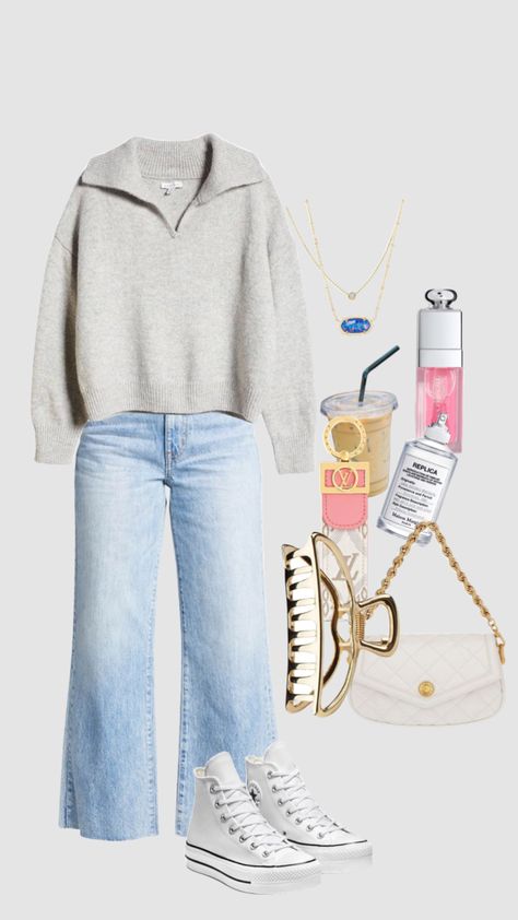 Teenager Outfits Girls Style 2024, Danish Outfit Aesthetic, Teen Girls Outfit Ideas, School Outfits Layout, Simple Preppy Outfits, Sophomore Aesthetic, Collage Outfits Casual, Outfit Ideas Collage, Outfit Inspo Collage