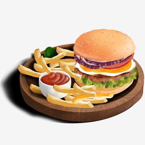 Burger Clipart, Makanan Cepat Saji, Burger Vector, Fast Food Drinks, Food Clipart, Food Png, Food Clips, Gourmet Burgers, Ayam Goreng