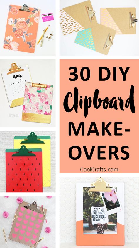 30 Ways to Personalize Clipboards DIY Style - CoolCrafts.com Upcycling, Clipboard Ideas, Clipboard Crafts, Clipboard Art, Clipboard Decorating, Diy Clipboard, Street Style Vintage, Personalized Clipboards, Cricket Crafts