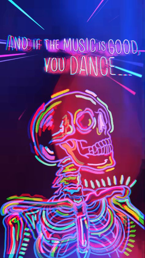 #neon #aesthetic #mood #skeleton #spooky #art #music #dance #light #rave #wallpaper Edm Aesthetic Art, Rave Wallpaper, Rave Aesthetic Wallpaper, Edm Aesthetic, Rave Theme, Summer Sequins, Neon Goth, Rave Light, Rave Concert