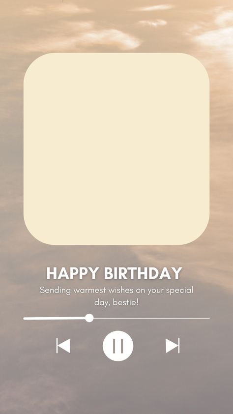 Cute Birthday Template, Birthday Template Instagram Story, Birthday Template Instagram, Layout For Instagram, Create Birthday Invitations, Birthday Canvas, Happy Birthday Bestie, Instagram Story Idea, Happy Birthday Best Friend Quotes