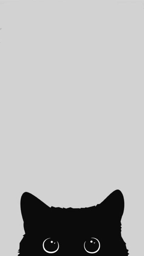 Pin em art Dark Minimalist Wallpaper, Cat Notes, Wallpaper Gatos, Cat Phone Wallpaper, Iphone Wallpaper Cat, Wallpaper Cat, Cute Black Wallpaper, Black Cat Art, Animale Rare