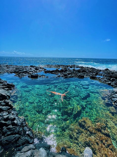 oahu hawaii Swimming In Hawaii, Kuai Hawaii Aesthetic, Sharks Cove Hawaii, Hawaii Tide Pools, Honaloulou Hawaii, Hilo Hawaii Aesthetic, Hawaii Hike Aesthetic, Moving To Hawaii Checklist, Alani Disney Resort Oahu Hawaii