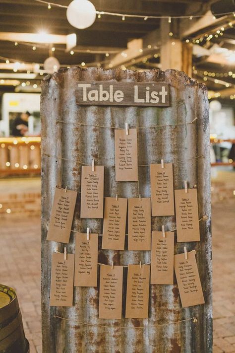 rustic display of the seating arrangements for wedding reception / http://www.himisspuff.com/country-rustic-wedding-ideas/6/ Rustic Seating Charts, Kraft Paper Wedding, Seating Plans, Wedding Reception Seating, Rustic Farm Wedding, Reception Seating, Rustic Country Wedding, Seating Chart Wedding, Wedding Seating