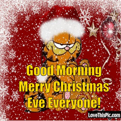 Good Morning Merry Christmas Eve Everyone! Pictures, Photos, and Images for Facebook, Tumblr, Pinterest, and Twitter Tumblr, Merry Christmas Eve Gif, Good Morning Merry Christmas Eve, Good Morning Merry Christmas, Christmas Eve Pictures, Merry Christmas Eve Quotes, Christmas Eve Quotes, Good Morning Christmas, Garfield Christmas