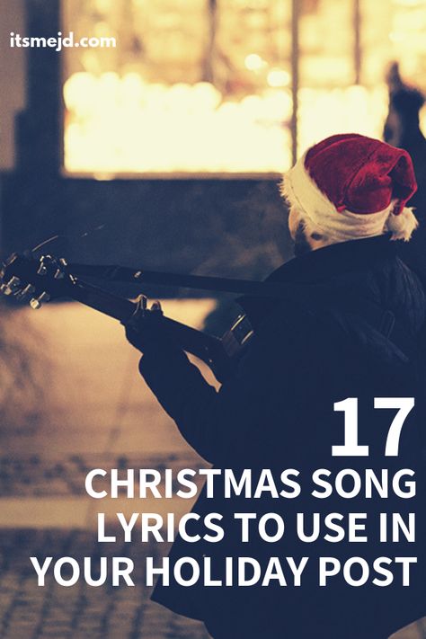 17 Christmas Song Captions To Use In Your Next Holiday Post #christmas #christmasquotes #christmassong #christmassonglyrics #christmascarol Christmas Songs Quotes, Christmas Song Lyrics Quotes, Christmas Lyrics Quotes, Song Captions Instagram, Xmas Songs Lyrics, Christmas Music Quotes, Poems About Music, Holiday Captions, Christmas Song Quotes