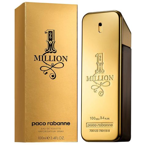 Amazon.com : Paco Rabanne 1 Million Eau de Toilette Spray for Men, 3.4 Fluid Ounce : One Million : Beauty Paco Rabanne Men, Perfume 212 Vip, Armani Parfum, Perfume 212, Ferrari Black, Best Mens Cologne, Best Fragrance For Men, Sweet Perfume, Spicy Fragrance