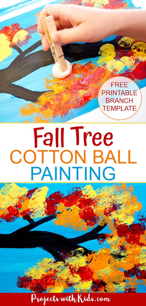 Fall Preschool Crafts With Leaves, Fall Craft Special Education, Preschool Fall Arts And Crafts, Easy Winter Art Preschool, What To Do For Thanksgiving, Fall Art Preschoolers, Fall Painting Class Ideas, Preschool October Art, Fall Themed Activities For Elementary