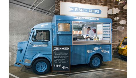 Drinks Tequila, Mobile Restaurant, Food Vans, Vegas Hotels, Food Van, Fish And Chip Shop, Fish N Chips, Bali Hai, Food Truck Design