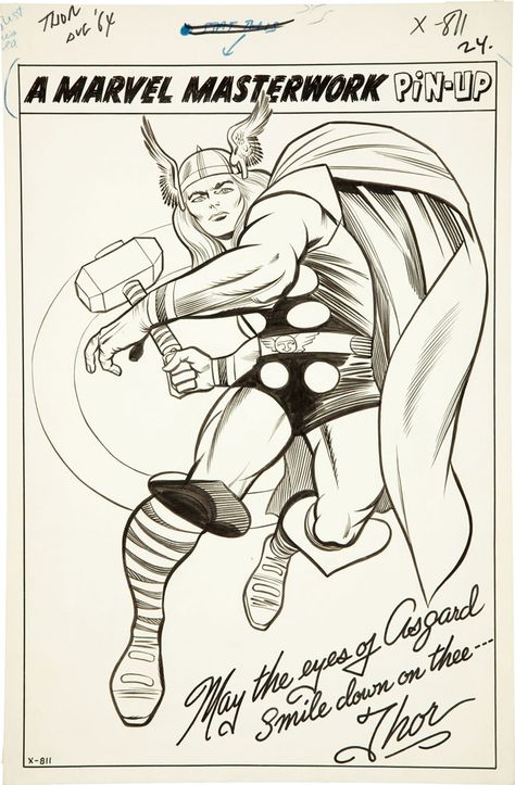 Thor Drawing, Thor Art, Marvel Comics Artwork, Jack King, Jack Kirby Art, Thor Odinson, The Mighty Thor, Kirby Art, Comic Book Pages