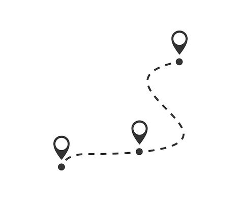 Route location icon journey map illustra... | Premium Vector #Freepik #vector #distance #local #location #location-map Map Route Design, Journey Graphic Design, Journey Map Illustration, Map Location Design, Mapping Illustration, Distance Illustration, Location Graphic, Location Animation, Location Symbol