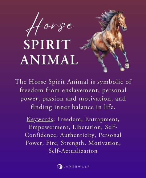 Spirit Animals are helpers, guides, and teachers that help our Souls to expand and evolve. The Horse Spirit Animal is symbolic of freedom from enslavement, personal power, passion and motivation, and finding inner balance in life. Find out more & get your accompanying worksheet! ... #horsespiritanimal Spirit Animal Horse, Horse Meaning, Horse Species, Horse Spirit Animal, Find Your Spirit Animal, Class Community, Horse Spirit, Spirit Animal Meaning, Animal Meanings