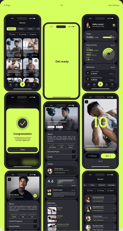 Crypto Mobile App, Event App Design, Ui Trends 2024, Fitness App Ui Design, Fitness Apps Design, App Design Trends, Gym App, Event App, App Design Layout