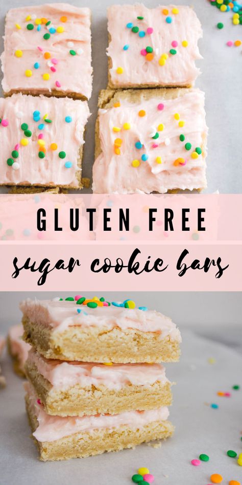 Gluten Free Cookie Bars, Best Gluten Free Cookies, Cookie Bars Easy, Sugar Cookie Cakes, Dairy Free Pasta, Diet Cookies, Gluten Free Sugar Cookies, Grain Free Desserts, Vegan Cookies Recipes