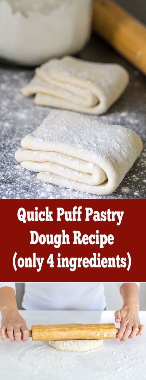 Things To Make With Cake Flour, How To Make Pastry Puff Dough, Fluffy Pastry Recipe, Easy Pastry Dough Recipe, Pastry Puffs Recipe, Butter Pastry Dough, Quick Pastry Dough, Healthy Pastry Dough, How To Make Puff Pastry Dough Recipes