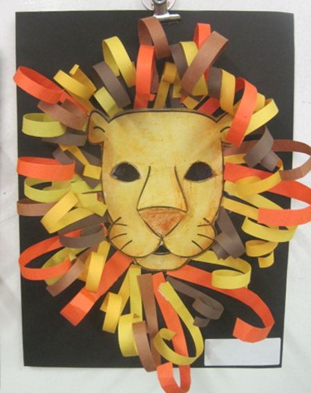 Lion King Crafts, Safari Activities, African Art Projects, King Craft, Lion Craft, Jungle Lion, Construction Paper Crafts, Afrique Art, Africa Art