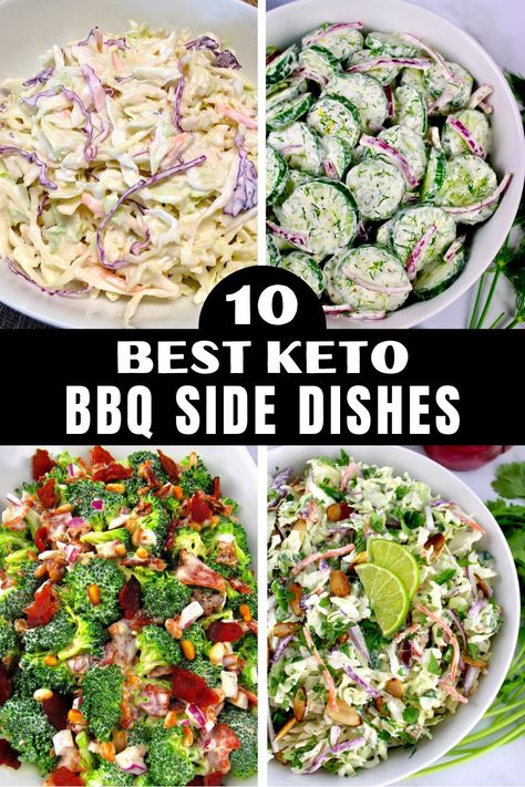 Side Dish Keto Recipes, Healthy Sides Low Carb, Low Carb Veggies Sides, Keto Friendly Bbq Side Dishes, Bbq Food Sides Dishes, Keto Friendly Sides For Bbq, Side Keto Dishes, Keto Dishes For Potluck, Keto Side Dishes For Fish