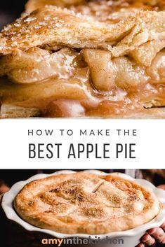 Apple And Almond Cake, Deep Dish Apple Pie, The Best Apple Pie, Apple Pie Recipe Homemade, Pie Baking, Homemade Apple Pie, Best Apple Pie, Baked Apple Pie, Apple Pie Recipe