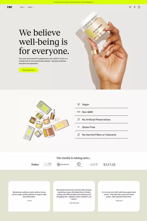 Ecommerce Store Design, Subscription Page Design, Beauty Brand Website Design, Hair Care Website Design, Website Product Design, One Product Website Design, Supplement Website Design, Earthy Website Design, Product Email Design