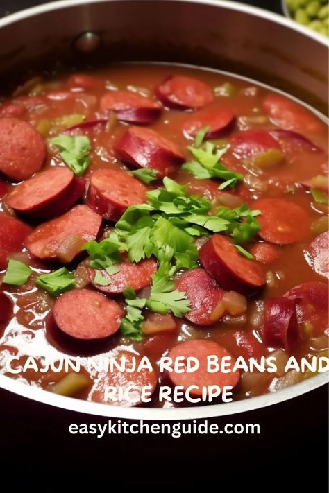 Don't waste time searching for the perfect red beans and rice recipe. Try this incredible flavor-packed cajun ninja red beans and rice recipe today! Cajun Ninja Red Beans And Rice, Read Beans And Rice Recipe, Cajun Ninja Recipes, Southern Red Beans And Rice Recipe, Cajun Red Beans And Rice Recipe, Louisiana Red Beans And Rice Recipe, Cajun Ninja, Red Beans And Rice Recipe Easy, Rice Recipe Easy