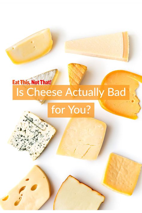 There’s a lot of confusion about whether cheese is healthy for you to eat on a regular basis or not. So we asked a registered dietitian to give us the lowdown, once and for all. #cheese #healthyeating #unhealthyhabits Is Cheese Healthy, Low Calorie Cheese, Low Acid Diet, Cheese List, Healthy Cheese, Mind Diet, Aged Cheese, Meal Preps, Kinds Of Cheese