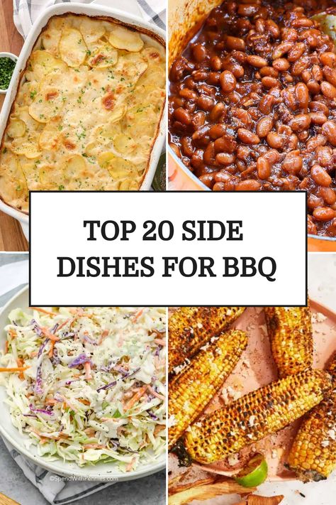 Top 20 Side Dishes For BBQ Texan Bbq Sides, Bbq Dinner Ideas Grill Sides, Sides That Go With Bbq, Summer Bbq Food Side Dishes, Barbecue Ribs Side Dishes, Barbecue Sides Dishes, Sides To Go With Bbq Ribs, Side Dishes For A Barbecue, Bbq Dinner Side Dishes