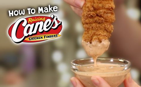 Canes Recipe Chicken Fingers, Canes Sauce Recipe Chicken Fingers, Copycat Canes Sauce Recipe, Copycat Raising Canes Sauce, Raising Canes Copycat Recipes, Chicken Tender Sauces, How To Make Canes Sauce, Copycat Canes Chicken Tenders, Copycat Canes Sauce