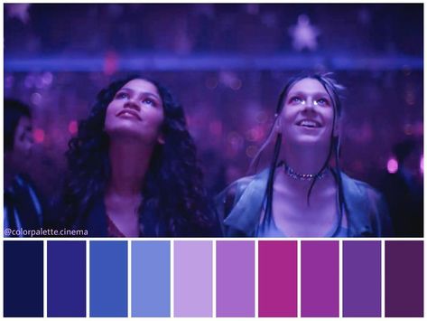 color palette Euphoria Color Pallete, Film Color Palette Colour Schemes, Color Study Photography, Film Palette Color Schemes, Euphoria Colour Palette, Movie Color Schemes, Cinema Colour Palette, Movie Pallets Color Palettes, Movie Color Palettes