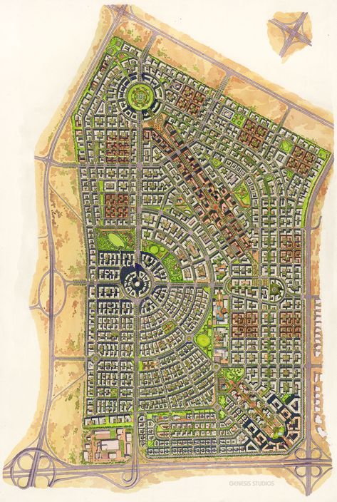 City Skylines Game, Urban Concept, Urban Design Diagram, Urban Design Graphics, Urban Design Architecture, Urban Design Concept, Complex Design, Urban Design Plan, City Layout