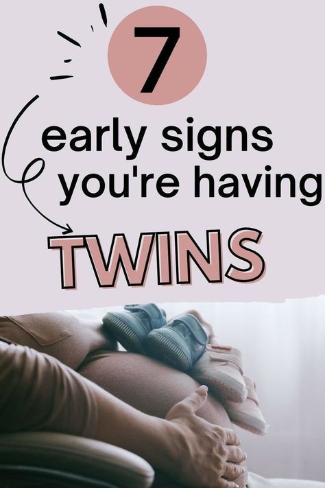 How do you know if you are pregnant with twins? The signs can be subtle and difficult to notice. Here's what twin pregnancy symptoms may look like in the first few weeks of your pregnancy. Signs Your Pregnant, Early Signs Of Twins, Signs Of Twin Pregnancy, Five Weeks Pregnant, Four Weeks Pregnant, Twin Pregnancy Symptoms, Pregnancy Morning Sickness, 7 Weeks Pregnant, How To Conceive Twins