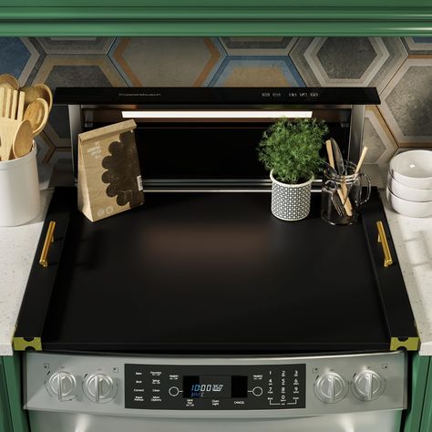 PRICES MAY VARY. ☆𝑨𝑫𝑫 𝑨𝑬𝑺𝑻𝑯𝑬𝑻𝑰𝑪 𝑨𝑷𝑷𝑬𝑨𝑳 : This wooden stove top covers for gas burners measures 29.52 x 22.04 x 1.18 inches and is designed to fit most standard stoves, but it is always recommended to measure your stove before purchasing to ensure a perfect fit. Add a charming rustic touch to your kitchen with our stove covers for electric stove top. Perfectly hiding burners and creating a cozy ambiance, you'll love the farmhouse feel it brings to your home ☆𝑴𝑶𝑹𝑬 𝑾𝑶𝑹𝑲 𝑺 Over Stove Faucet, Gas Stovetop Cover, Noodle Board For Gas Stove, Wooden Stove Cover, Gas Stove Top Covers, Kitchen Sink Cover, Stove Top Covers, Wooden Stove Top Covers, Stove Covers