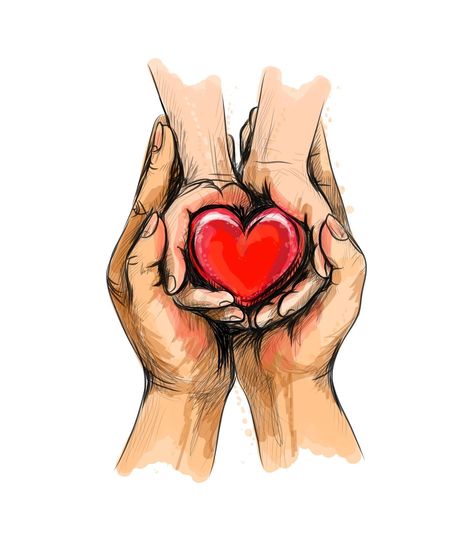 Adult and child hands holding red heart health care donate world heart day world health day Happy Mother s day valentine s day love Care Illustration, Cute Heart Drawings, Art Amour, World Heart Day, World Health Day, Siluete Umane, Hands Holding, Heart Day, Mom Art