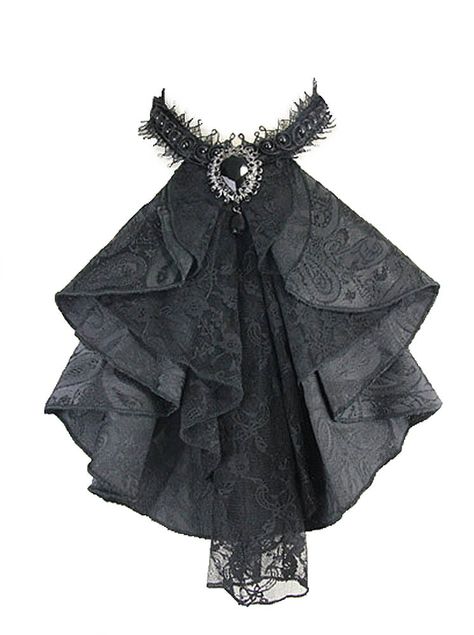 Nouveau produit : Black lace and patterned satin jobot with black brooch Victorian Gothic aristocrat Vous aimez ? / New product do you like ?  Prix: 19.90  #new #nouveau #japanattitude #jabot #gothique #gothic #elegant #aristocrat #victorien #victorian #accessory #black #ribbon #brooch #stone #beads #patterns #satin #lace #devil #fashion #as02701 #devilfashion Aristocrat Fashion Women, Aristocrat Fashion, Gothic Aristocrat, Gothic Elegant, Ribbon Brooch, Beads Patterns, Baroque Pattern, Elegant Gothic, Victorian Goth