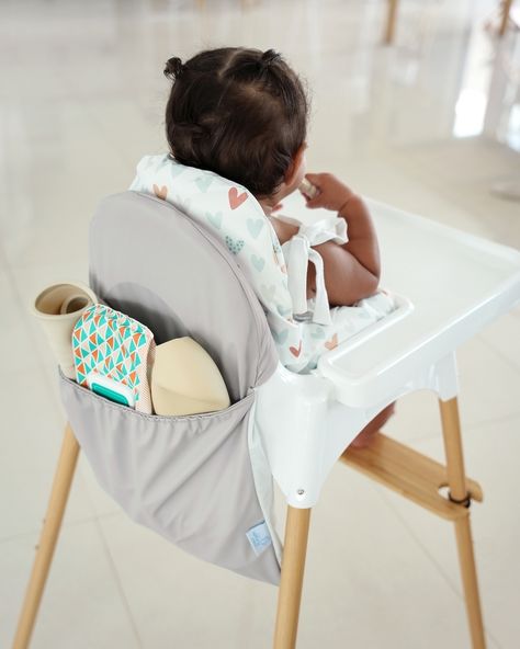 Convenience at your finger tips with our Highchair Handy Pocket. 😍 Ikea Antilop, Finger Tips, Storage Pouch, The Chaos, Vacuum Sealing, Wash Bags, Baby Feeding, Meal Time, Say Goodbye