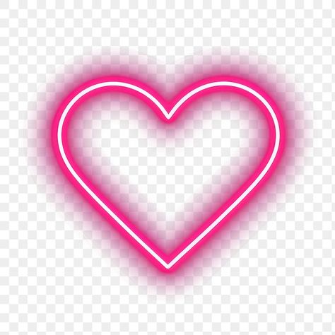 Neon Pink Heart, Neon Png, Heart Neon, Png Heart, Neon Heart, S Letter Images, Happy Birthday Wallpaper, Birthday Wallpaper, Heart Icon