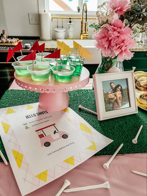 Cocktails And Country Clubs Bachelorette, Country Club Bachelorette Theme, Last Swing Before The Ring Golf, Golf Themed Bridal Shower Ideas, Country Club Bachelorette Party, Country Club Party Theme, Golf Bachelorette Ideas, Tennis Bachelorette Party, Country Club Theme Party