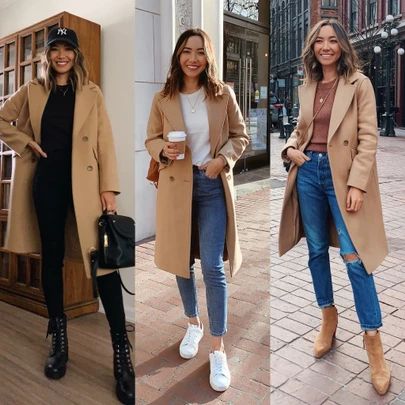 Camel coat outfits / wearing 00 and linked to similar options http://liketk.it/37ouU #liketkit @liketoknow.it #LTKunder100 #LTKstyletip Camel Coat Outfit Winter Style, Tan Coat Outfit, Coatigan Outfit, Beige Coat Outfit, Peacoat Outfit, Fall Coat Outfit, Coat Outfit Casual, Long Coat Outfit, Camel Coat Outfit