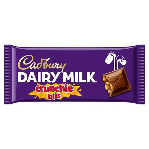 Cadbury Dairy Milk Crunchie Bits Chocolate Bar | Morrisons Chocolate Dairy Milk, Crunchie Chocolate, Crunchie Bar, Spicy Candy, Cadbury Dairy Milk Chocolate, Chocolate Pack, Dairy Milk Chocolate, Vegan Candies, Cadbury Chocolate