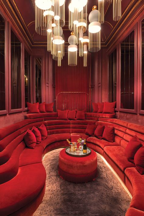 Ig Photos, Architecture Restaurant, Nightclub Design, Bar Interior, Red Rooms, Bar Design Restaurant, Salou, Restaurant Interior Design, Red Interiors