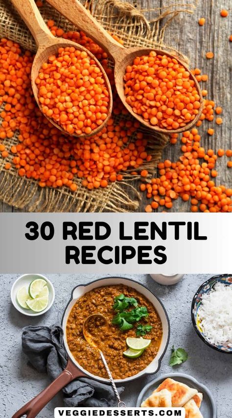 Red Lentils Mediterranean Recipes Lentils, Essen, Red Lentil Kibbeh, What To Make With Red Lentils, Vegan Recipes With Red Lentils, Red Lentil Bowl, Vegetarian Red Lentil Recipes, Lentil Recipes Mediterranean, Red Lentil Meals