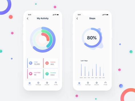 Fitness App Ui, Google Certification, Health App Design, Health Apps, Healthy Apps, Ui Design Mobile, Ui Ux 디자인, App Design Layout, App Concept