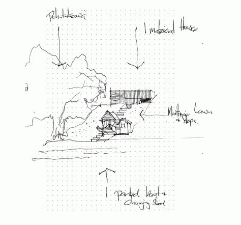 Takapuna House / Athfield Architects Croquis, Architects Sketches, Architects Aesthetic, Architects Outfit, Architects Sketchbook, Architects Drawing, Architects Logo, Architects Band, Architects Quotes