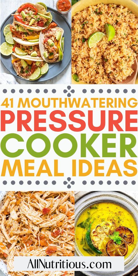 If you are looking for the best pressure cooker recipes to make you need to try these mouth-watering pressure cooker recipes. These flavorful pressure cooker dishes are super easy to make with for an easy family dinner this week. Crockpot Multi Cooker Recipes, Crock Pot Pressure Cooker Recipes, Pressure Cooker Lunch Recipes, Recipes For A Pressure Cooker, Pressure Cooker Recipes Ninja Foodi, Cosori Pressure Cooker Recipes, Dream Cooker Recipes, Stove Top Pressure Cooker Recipes, Nuwave Pressure Cooker Recipes