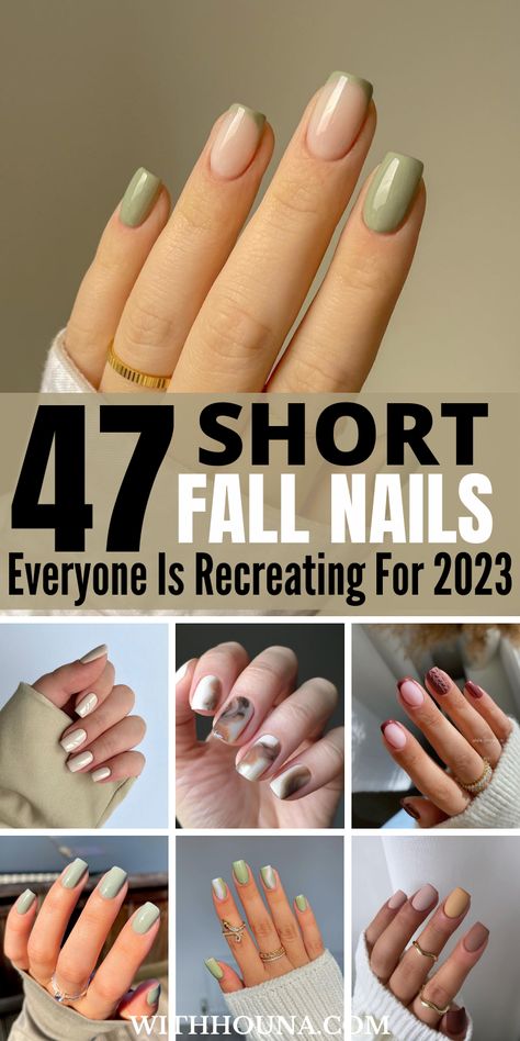 Fall is approaching and I can bet you're looking for the cutest short fall nails of 2023 to take your short fall nail design to the next level. If so, you'll love these cute short fall nail designs as we've got you everything from short fall nails 2023, cute fall short nails, fall short nail ideas, fall short nail inspo, short fall nail colors, short fall nail ideas, autumn short nails and so much more to enjoy this fall with a new mani. Trendy Fall Nails Short, Nails Of 2023, Nails Short Fall, Short Fall Nail Designs, Fall Nails Trendy, Fall Nails Short, Short Fall Nail, Nails 2023 Fall, Nails Ideas Autumn