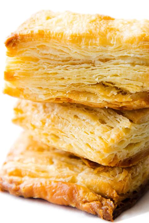 Easy Puff Pastry {Rough Puff} Easy Turnovers, Sheets Folding, Flaky Pastry Recipe, Puff Recipes, Easy Puff Pastry Recipe, Homemade Puff Pastry, Pastry Dough Recipe, Easy Pastry Recipes, Pastry Puff