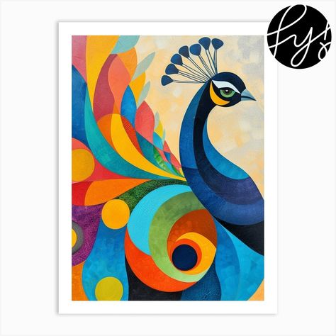 Patchwork, Peacock Geometric Design, Unique Border Designs For Projects, Abstract Peacock Painting, Mens Denim Vest, Peacock Geometric, Best Rangoli Designs, Jason Anderson, Morden Art